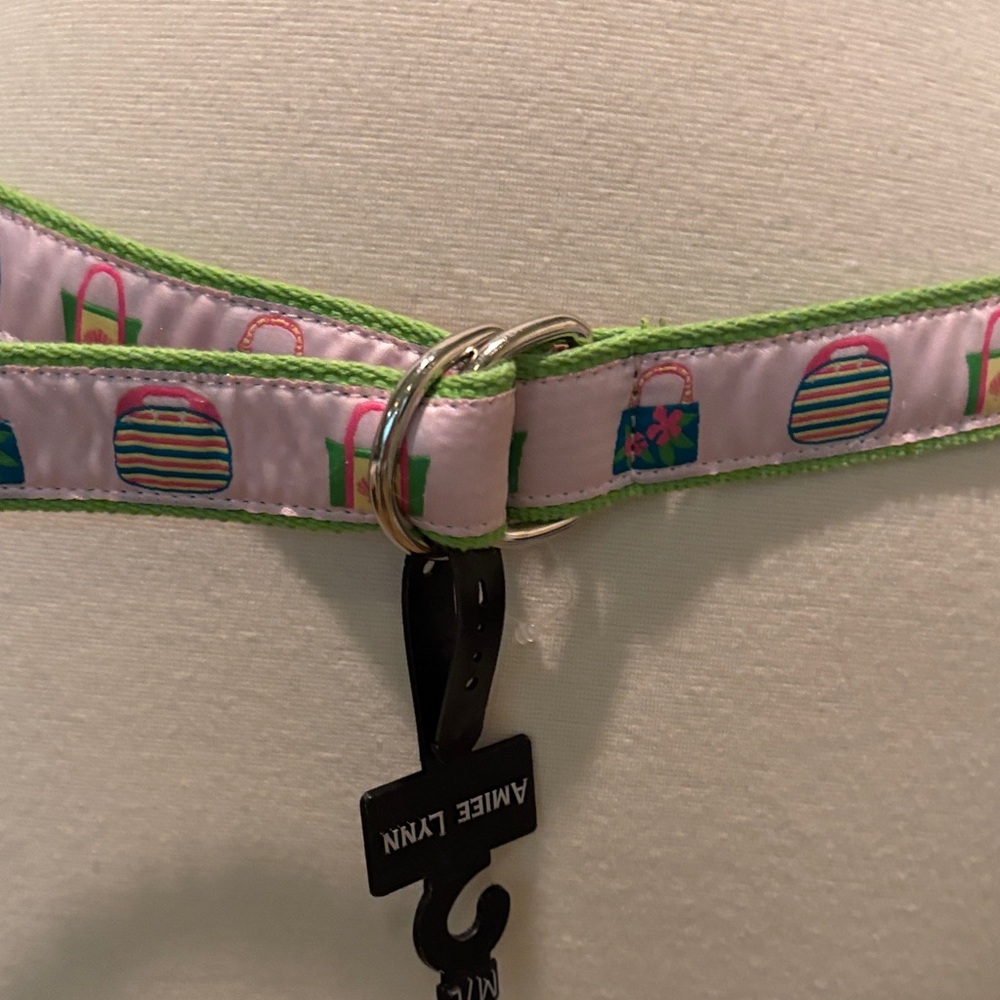 NWT Aimee Lynn Preppy Belt with Handbag Pattern